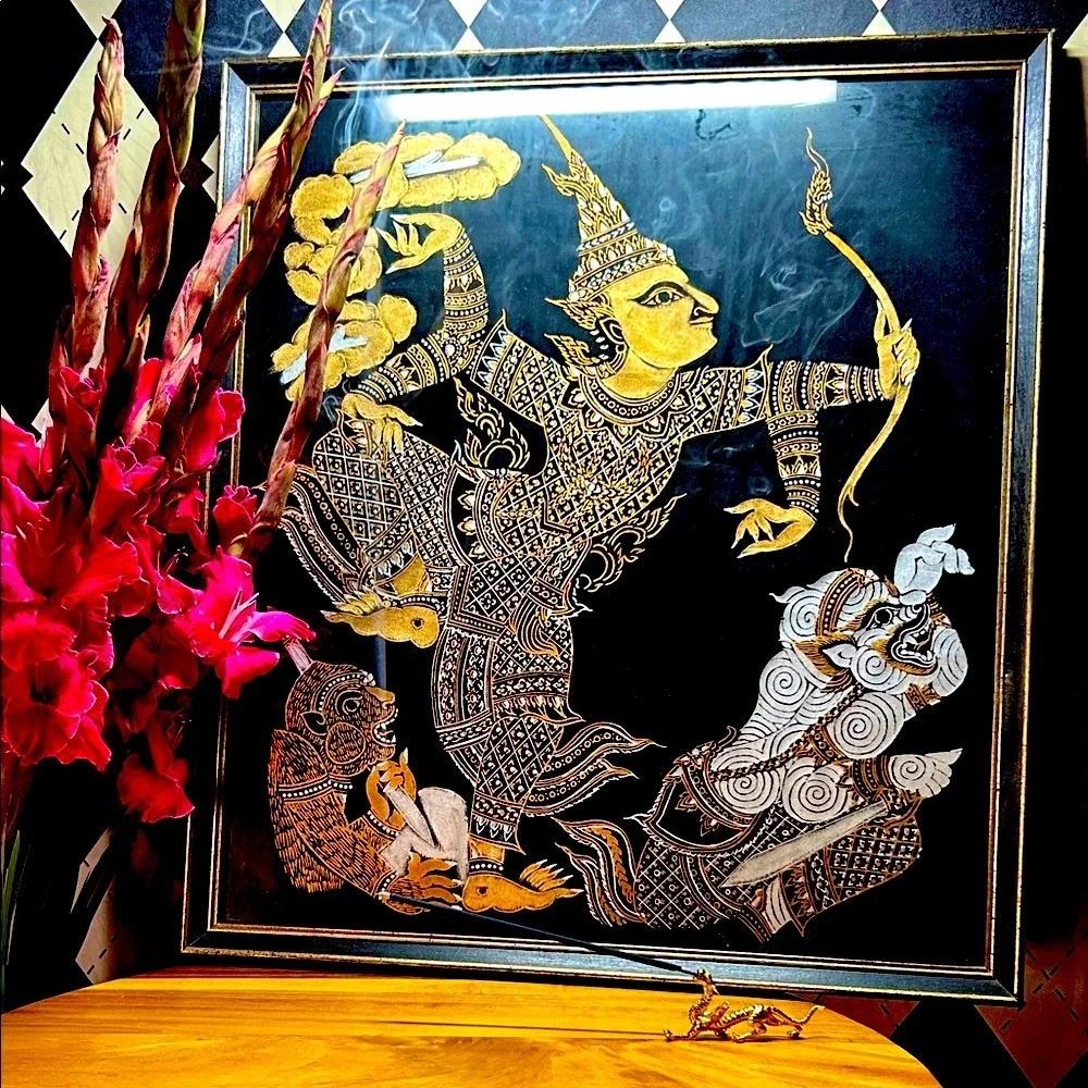 Large Thai Temple Silk Art 20